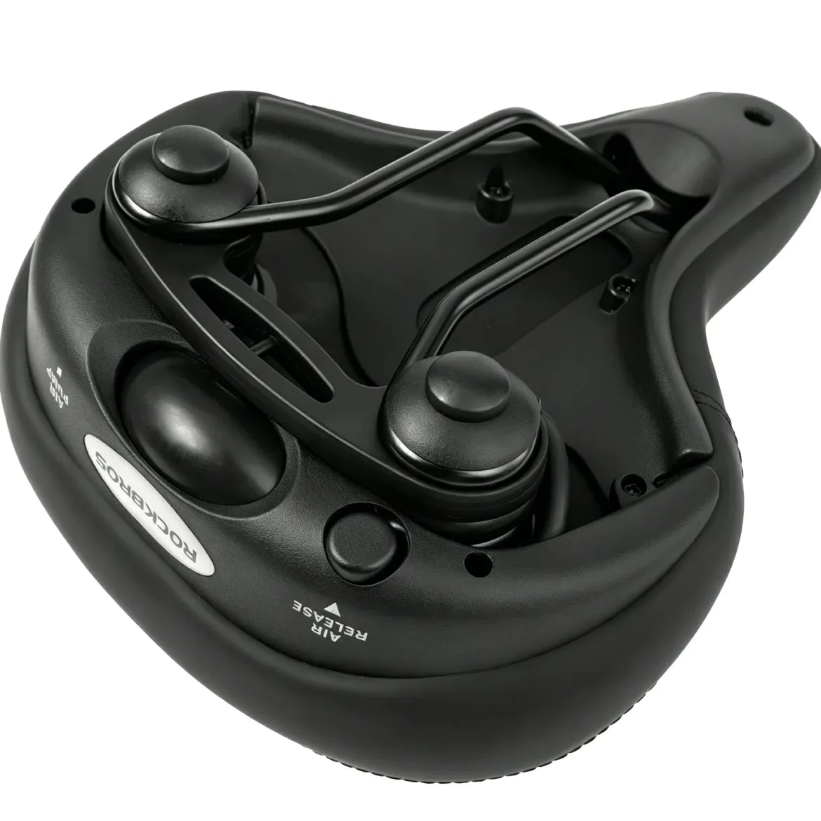 Adjustable Air Cushion Bike Saddle Wide Comfort Shock Absorbing Seat