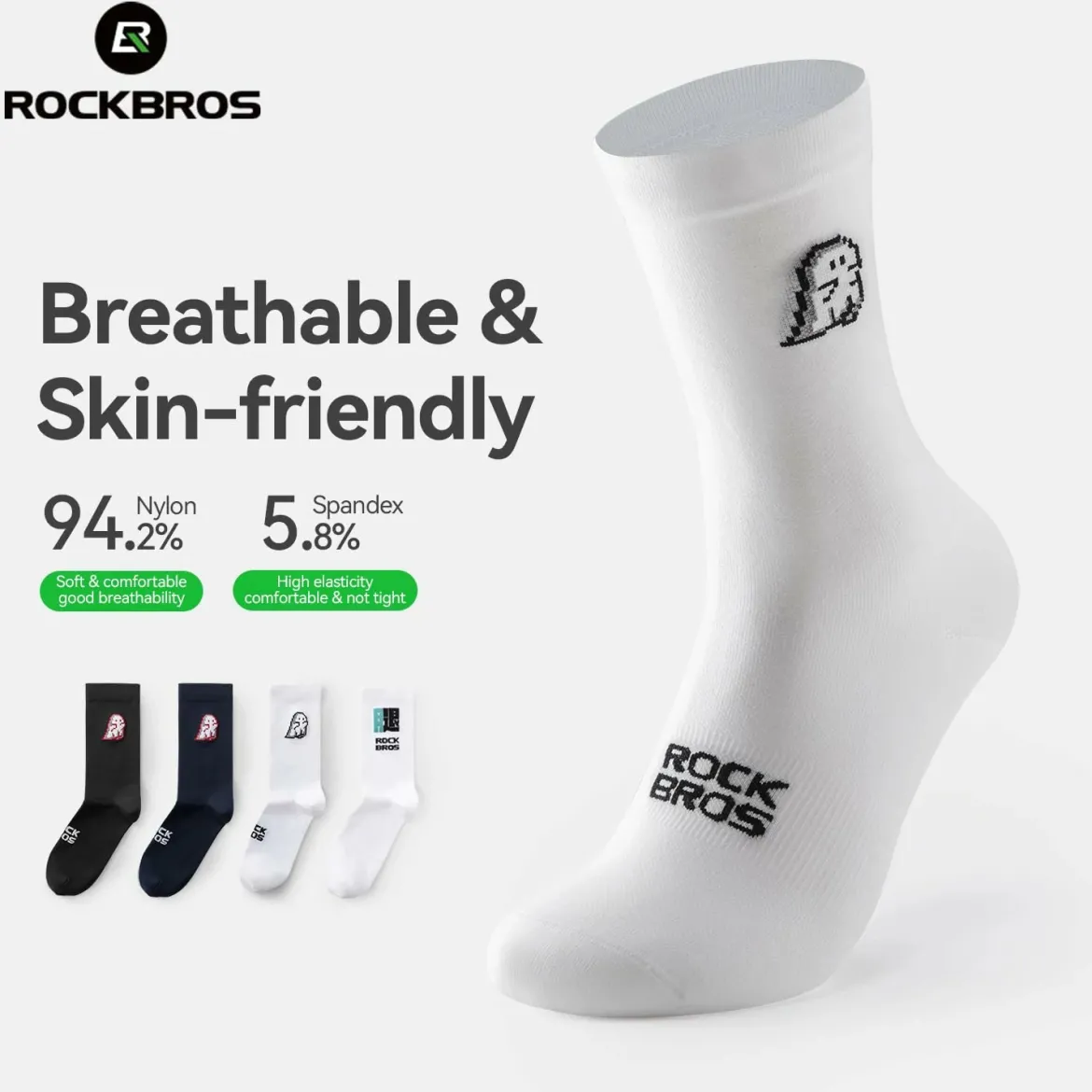 Aerodynamic Cycling Socks with Wear-resistant Hee Wicking Athletic Crew