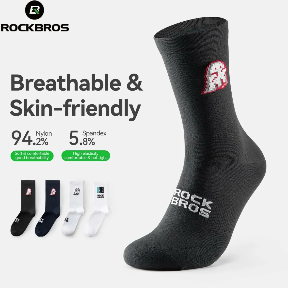 Aerodynamic Cycling Socks with Wear-resistant Hee Wicking Athletic Crew