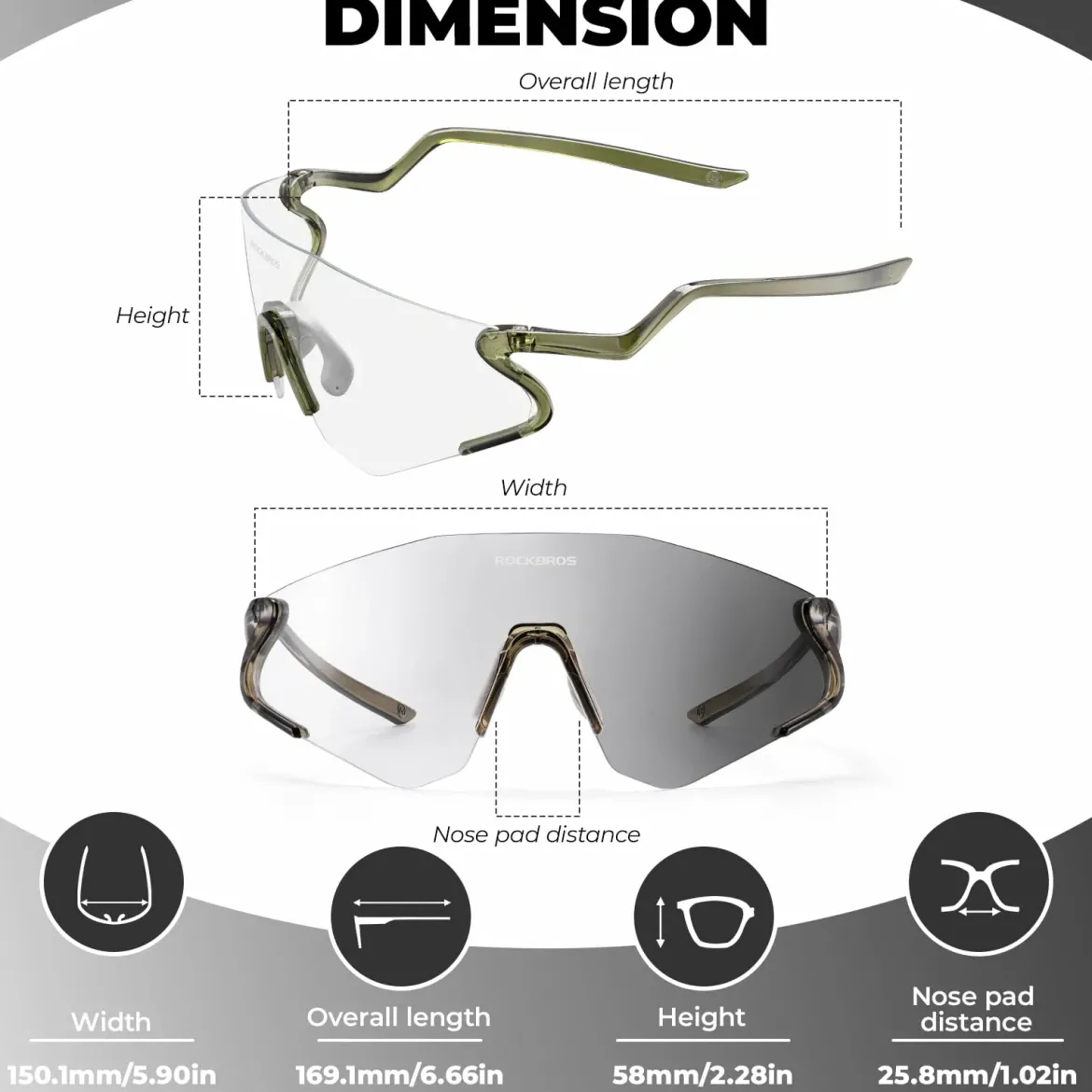 Agile Snake Photochromic Sports Sunglasses