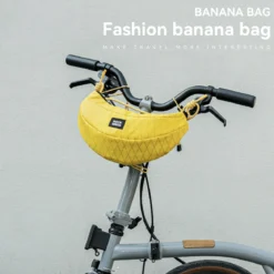Banana Bike Handlebar Bag, Lightweight Crossbody Cycling Bag 1.8L