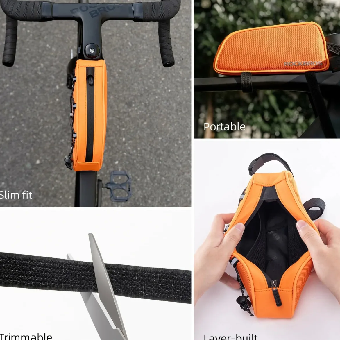 Bike Frame Bag Compatible with iPhone 14/13/12 Pro Galaxy S22/S21