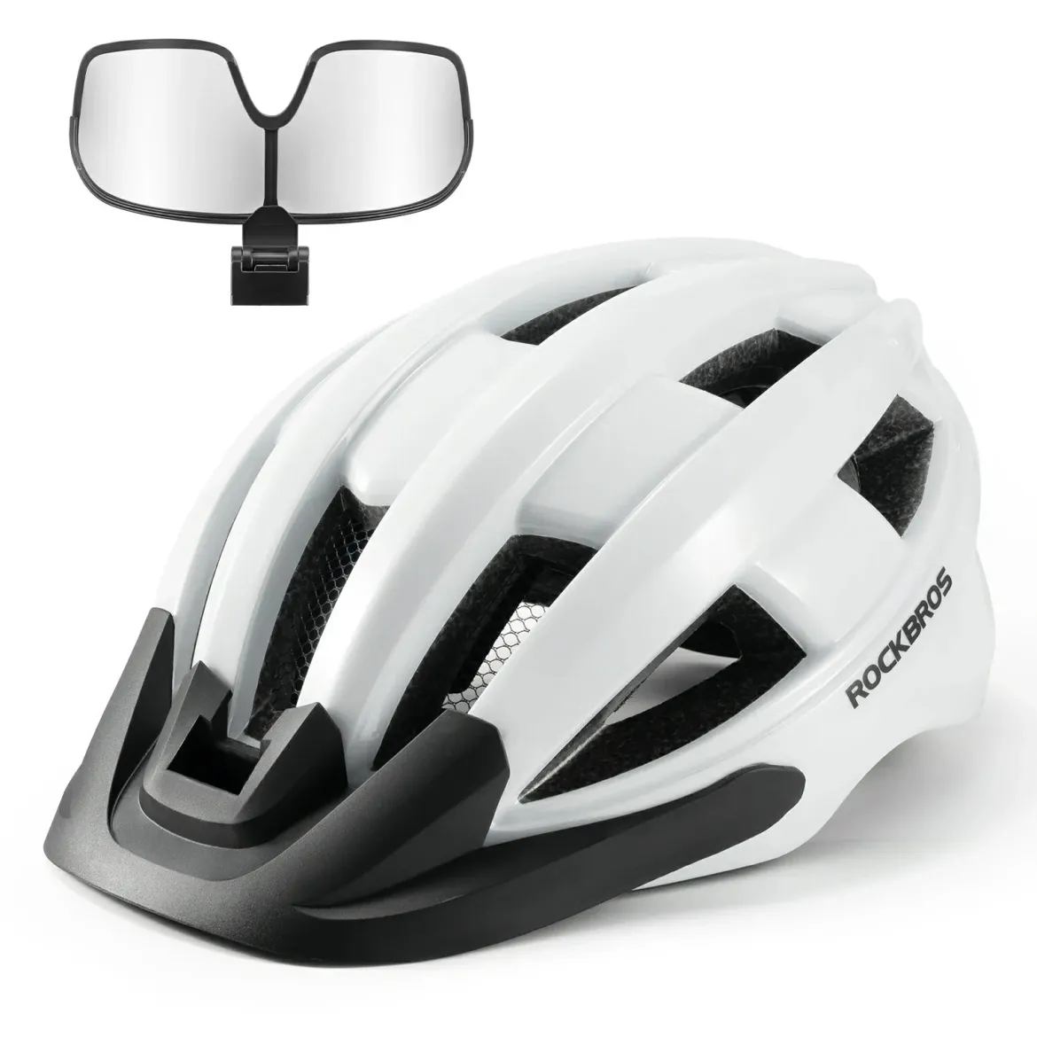 Bike Helmet with Photochromic Visor USB Rechargeable Tail Light