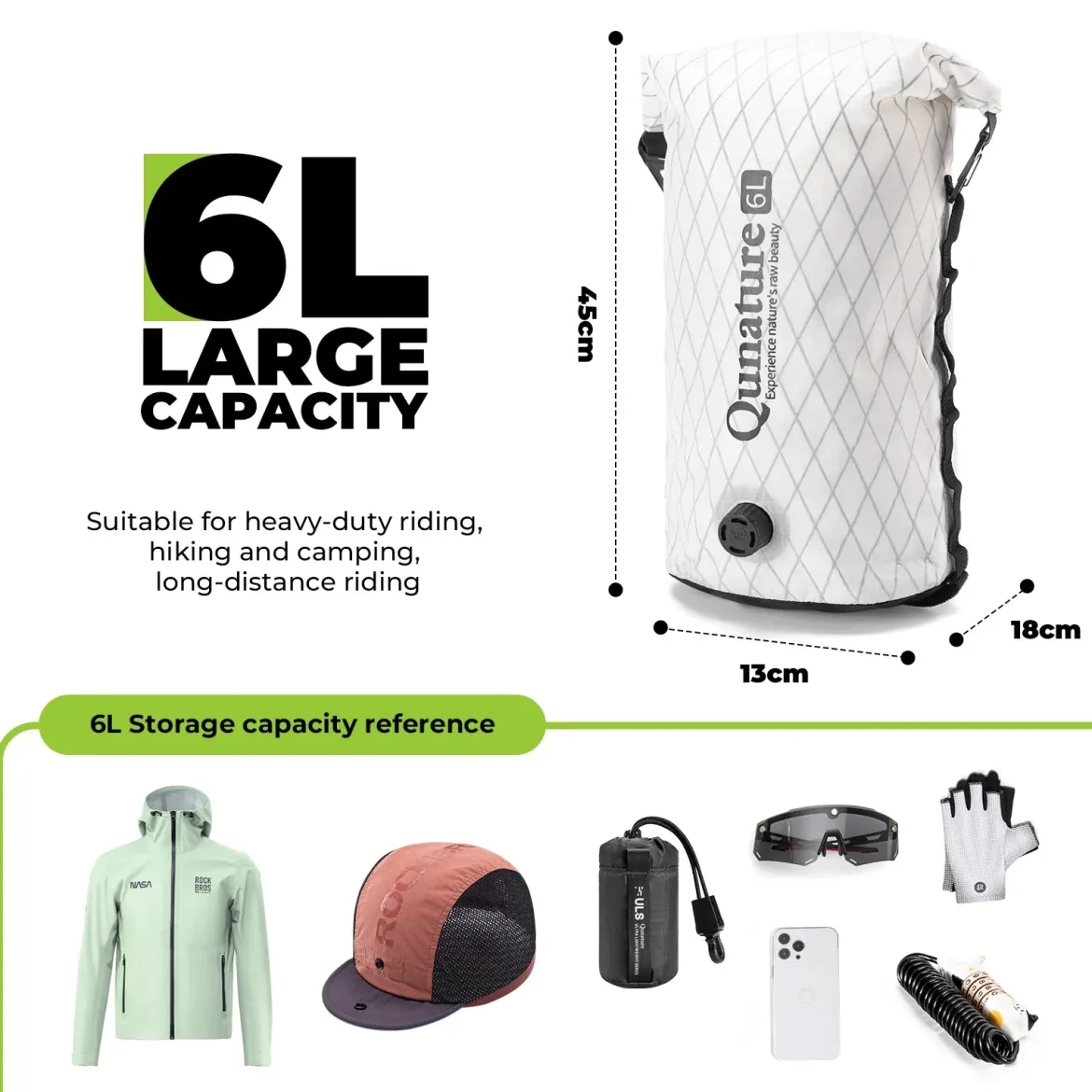 Bikepacking Front Handlebar Rack + Waterproof Compression Pack Set