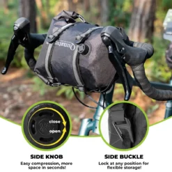Bikepacking Front Handlebar Rack + Waterproof Compression Pack Set