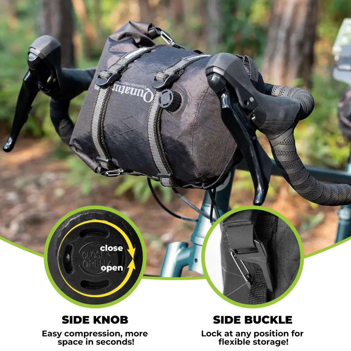 Bikepacking Front Handlebar Rack + Waterproof Compression Pack Set
