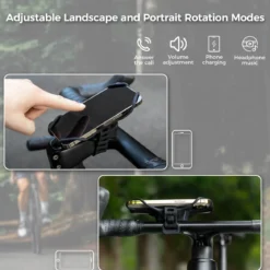 Bike Phone Mount Silicone Quick-Release