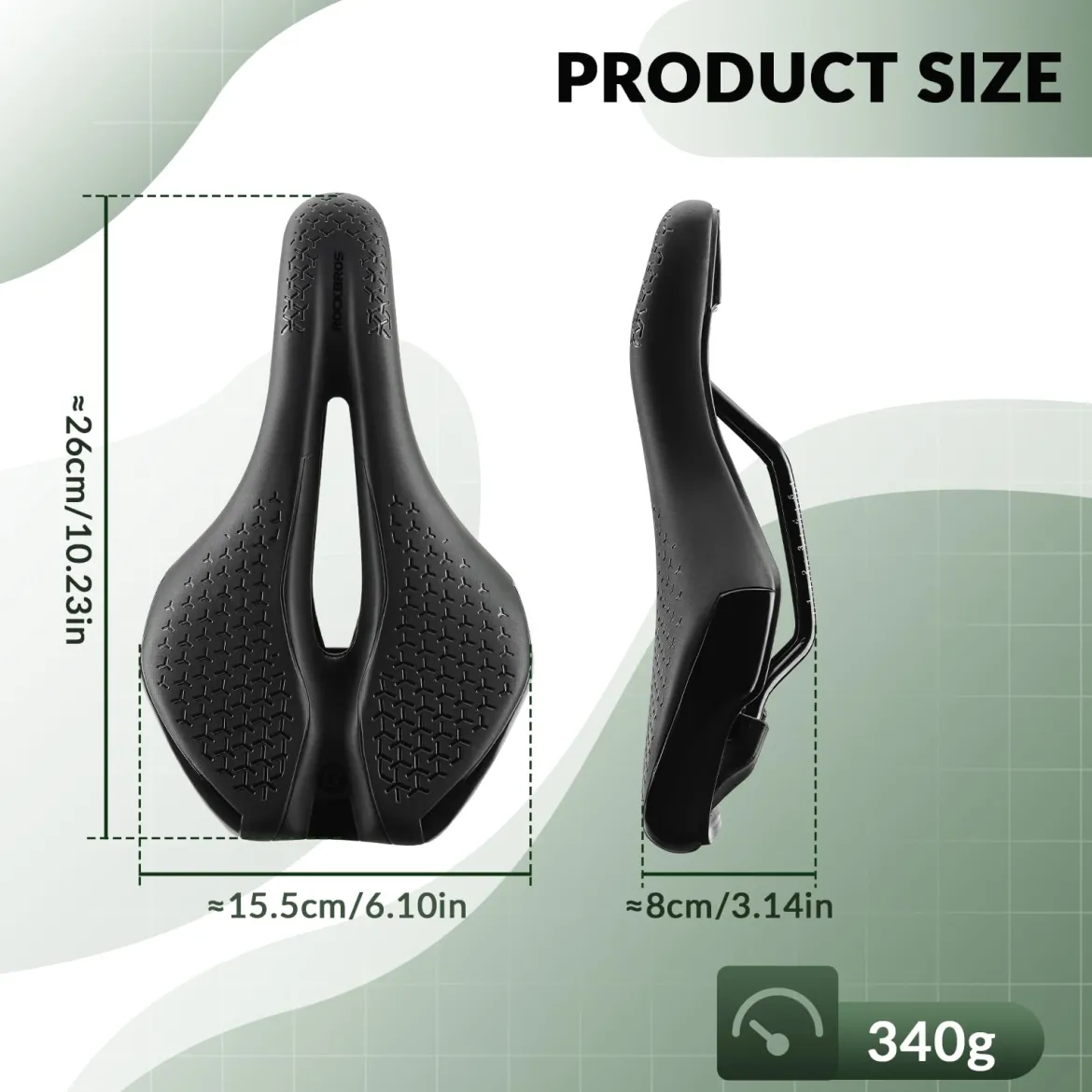 Bike Seat Anti-Slip Memory Foam Breathable