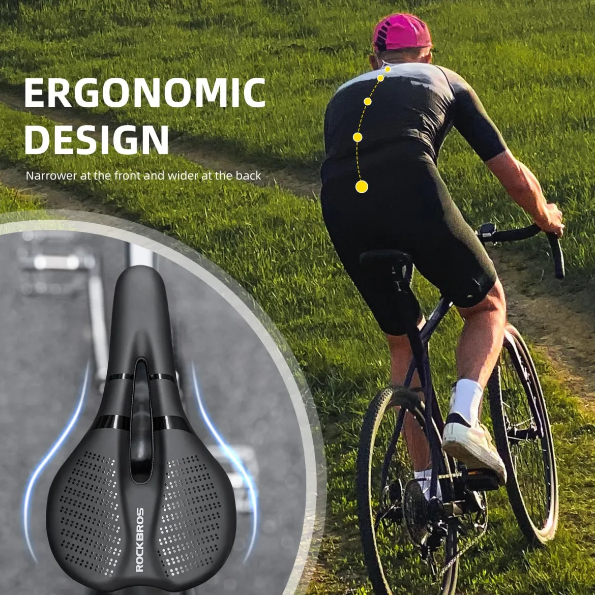 Bike Seat Cushion Waterproof for City MTB Bikes