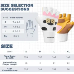 Cute Kids Half-Finger Cycling Gloves Non-Slip Padded Unisex