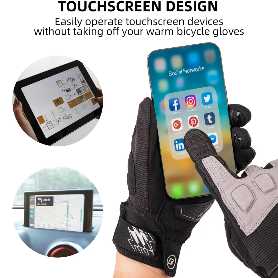 Cycling Gloves Spring Autumn Shock-Absorbing Gloves