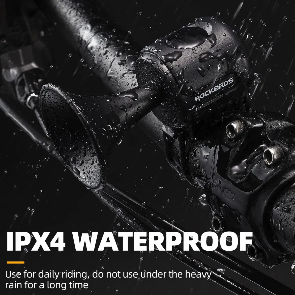 Electric Bike Horn 120dB IPX4 Waterproof for Ebike Scooter