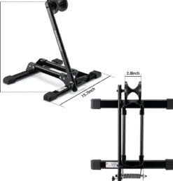 Foldable Carbon Steel Floor Bike Stand for 20"-29" Wheels