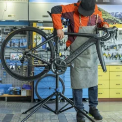 Height-Adjustable Bike Repair Stand for Home Maintenance