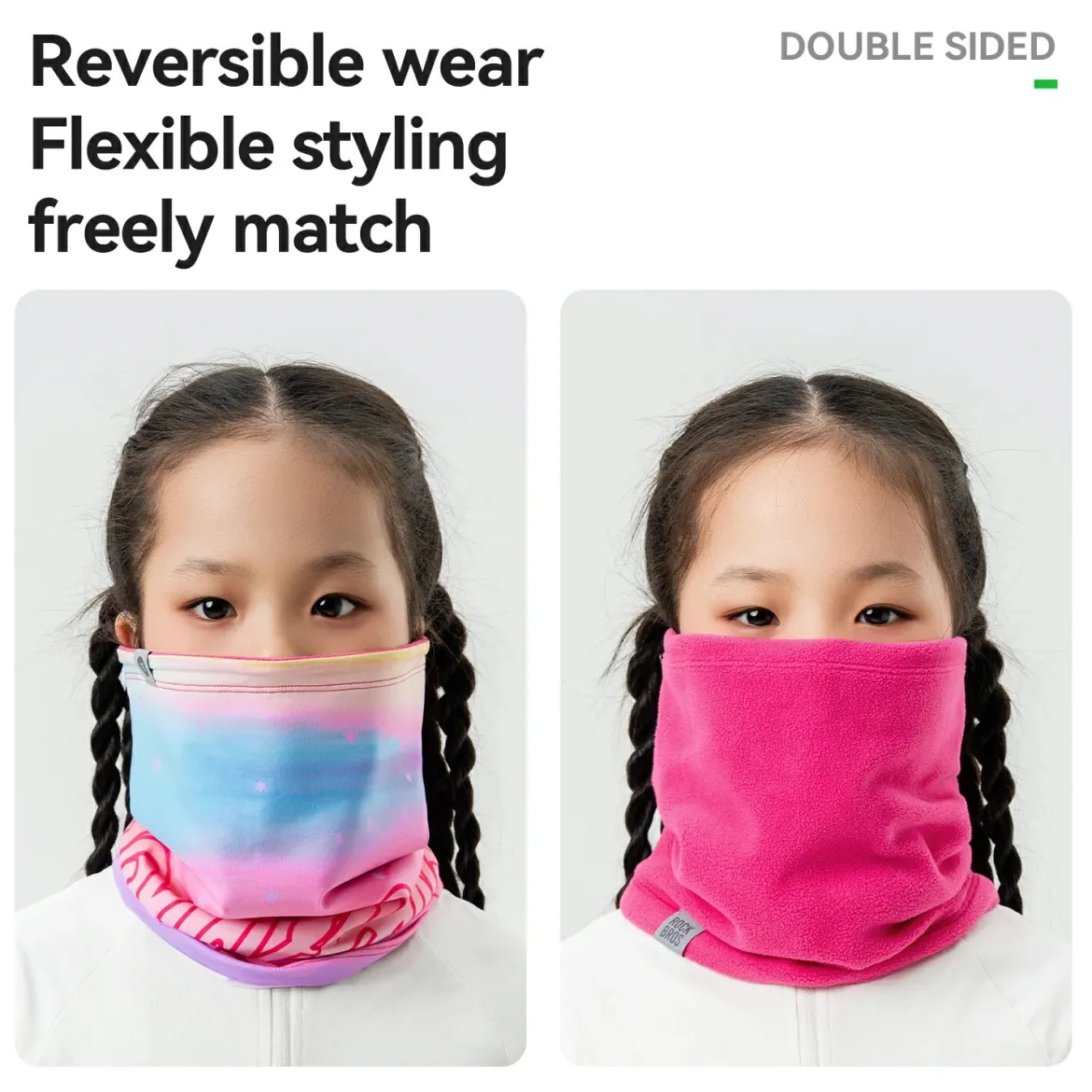 Kids Cycling Neck Gaiter Warm Double-Sided