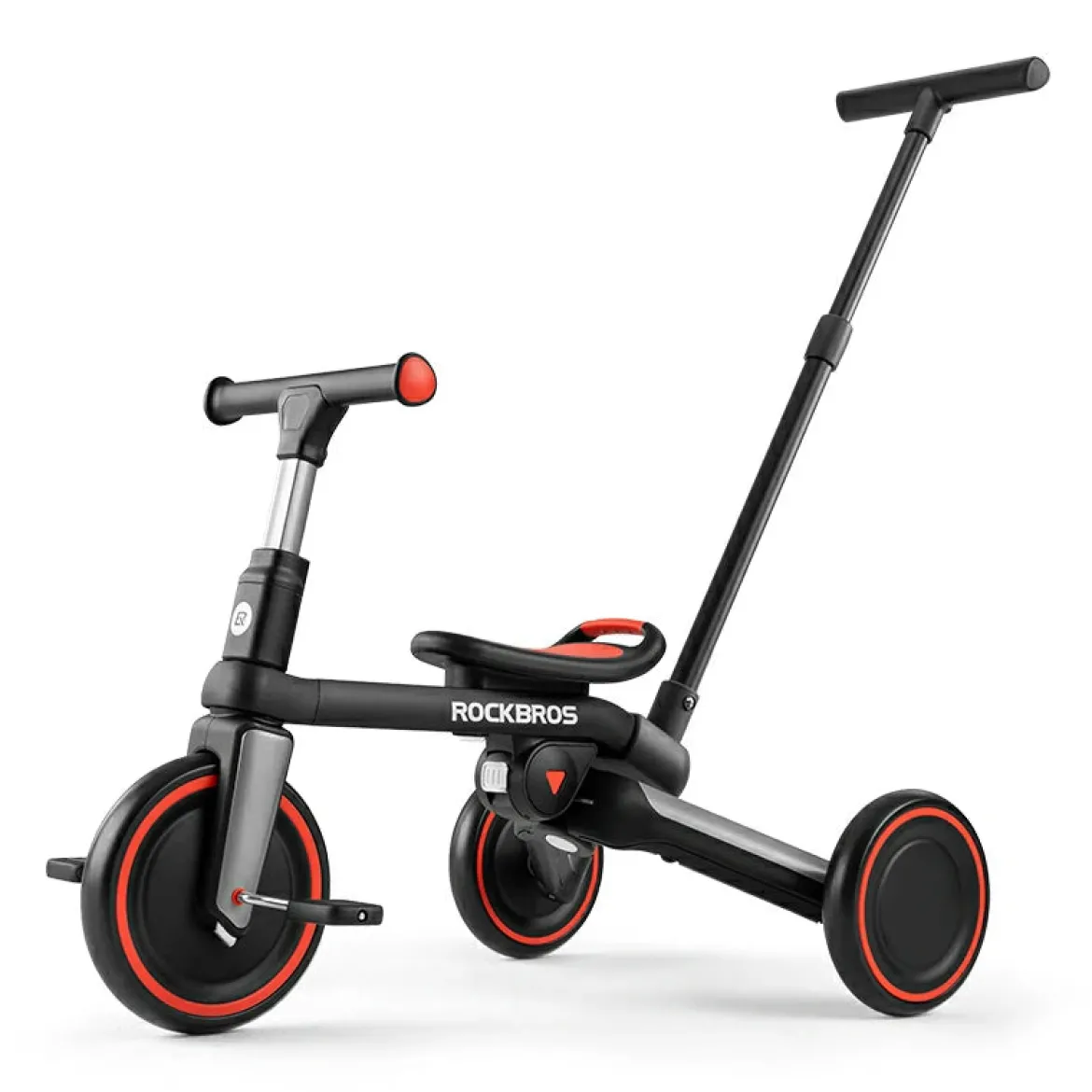Kids 3 in 1 Tricycle Adjustable Seat Removable Pedals Toddler Ride On Bike