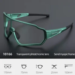 Low Wind Resistance Photochromic Sunglasses