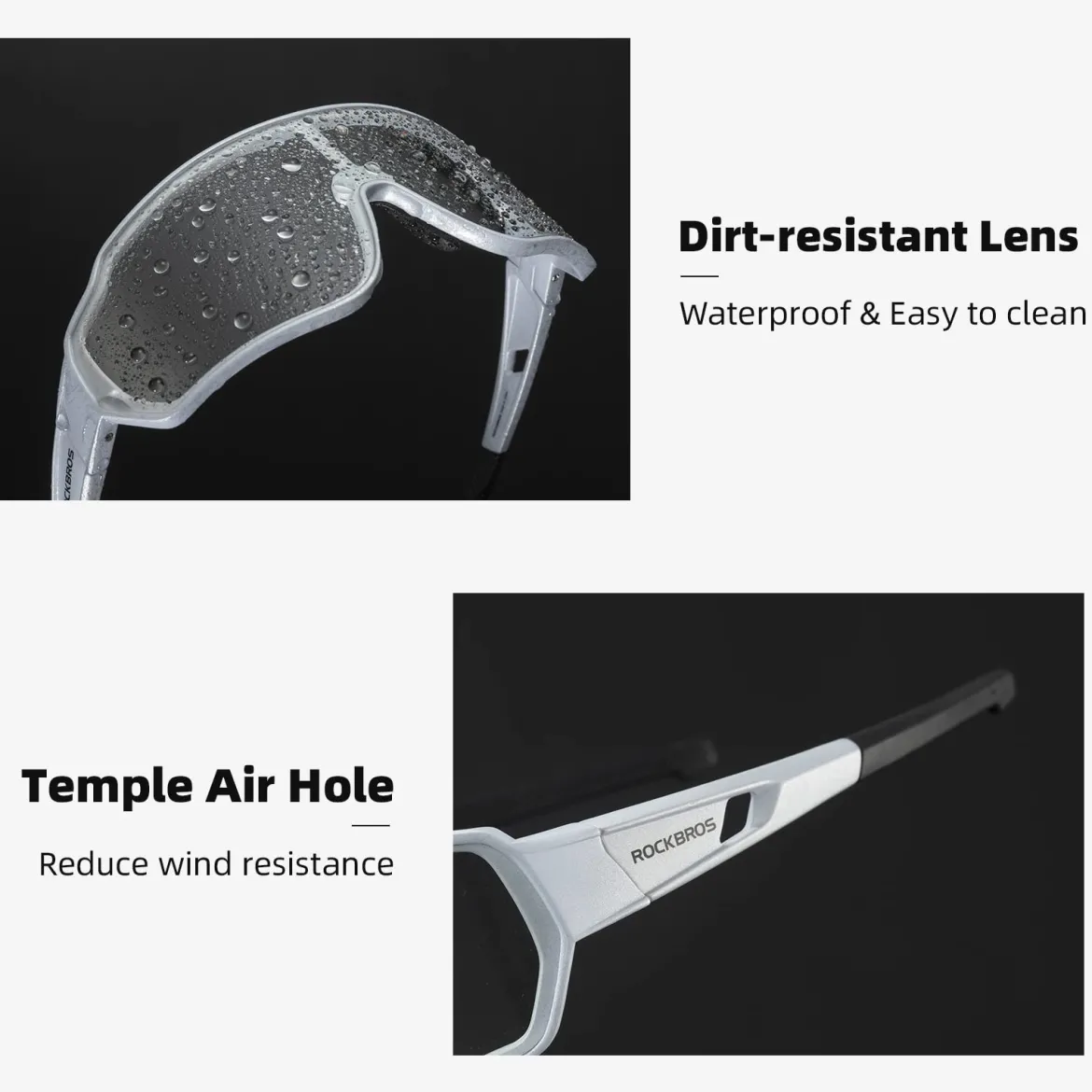Low Wind Resistance Photochromic Sunglasses