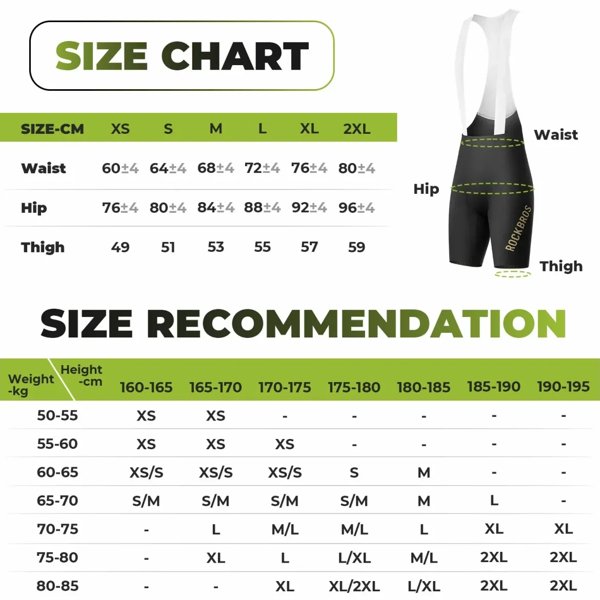 Men’s Cycling Bib Shorts for 77–104°F - YDDK013