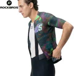 Men's Short Sleeve Cycling Jersey Reflective Quick-Dry Breathable