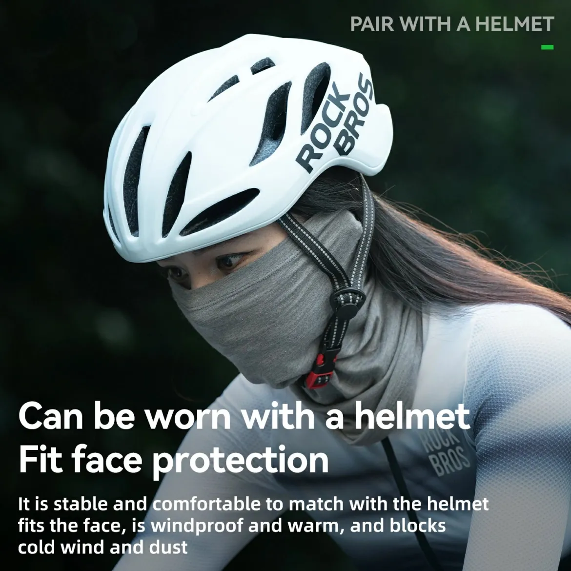 Merino Wool Thermal Neck Gaiter Face Mask for Men Women