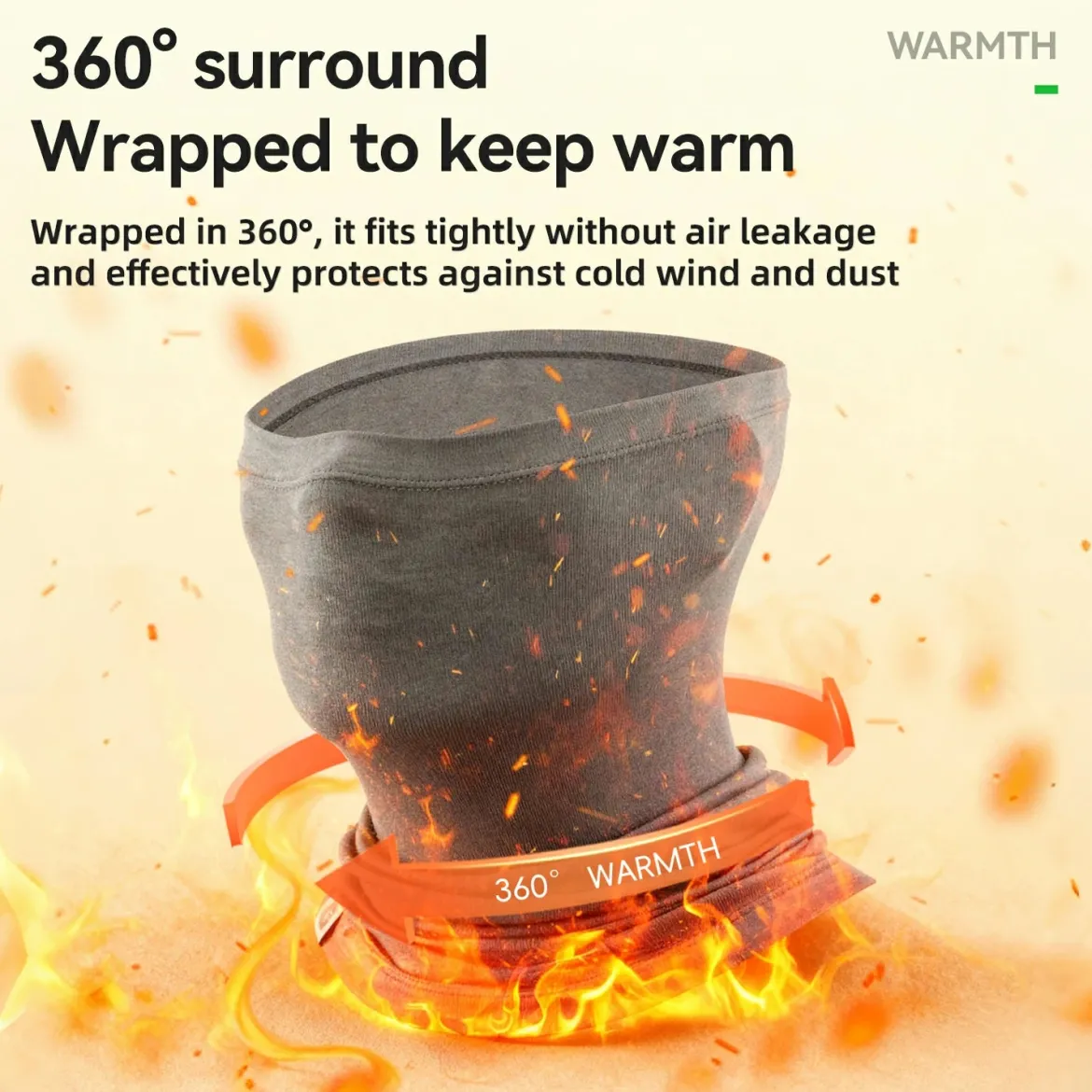 Merino Wool Thermal Neck Gaiter Face Mask for Men Women