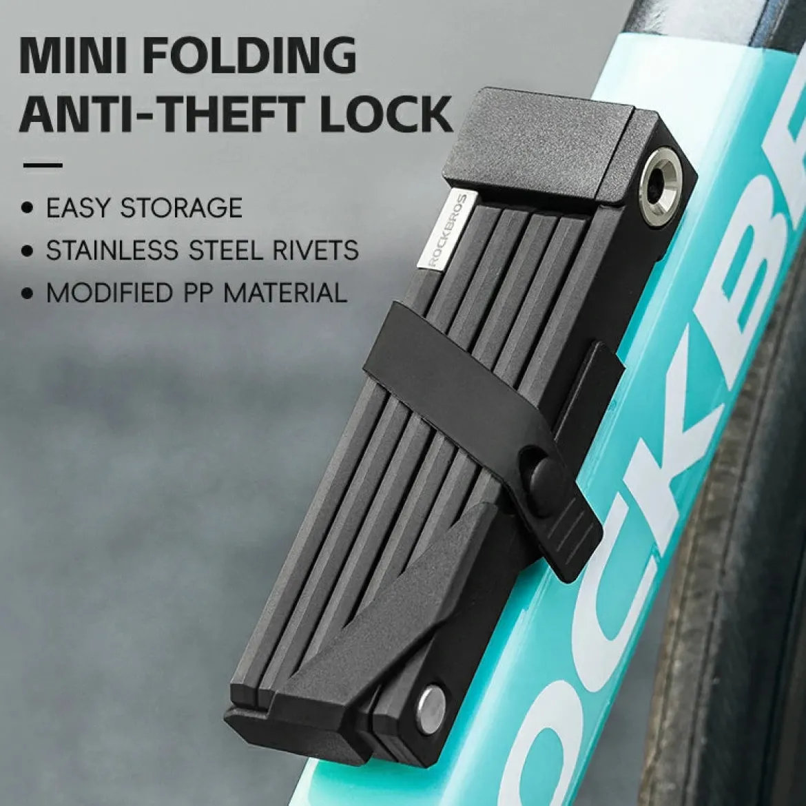 Mini Folding Bike Lock with Mount Bracket