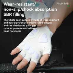 Petal pattern Women Half Finger Cycling Gloves