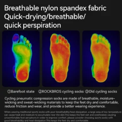 Professional Cycling Compression Socks Breathable