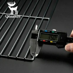 Qunature Durable Iron Chrome BBQ Grill Net with Rounded Corners for Easy Use