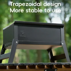 Qunature Foldable BBQ Grill with Durable Chrome-Plated Net and Ventilation