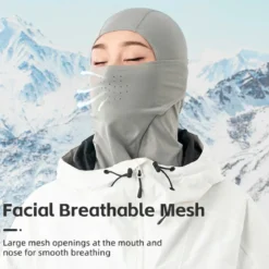 Qunature Lycra Ski Headgear | Thermal Mask for Cold-Weather Sports