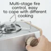 Qunature Mini Cassette Stove with 2.8KW Flame Magnetic Gas Tank Portable Design