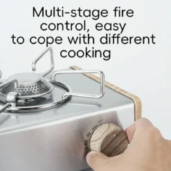 Qunature Mini Cassette Stove with 2.8KW Flame Magnetic Gas Tank Portable Design