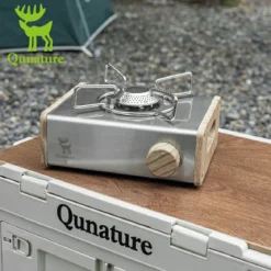 Qunature Mini Cassette Stove with 2.8KW Flame Magnetic Gas Tank Portable Design
