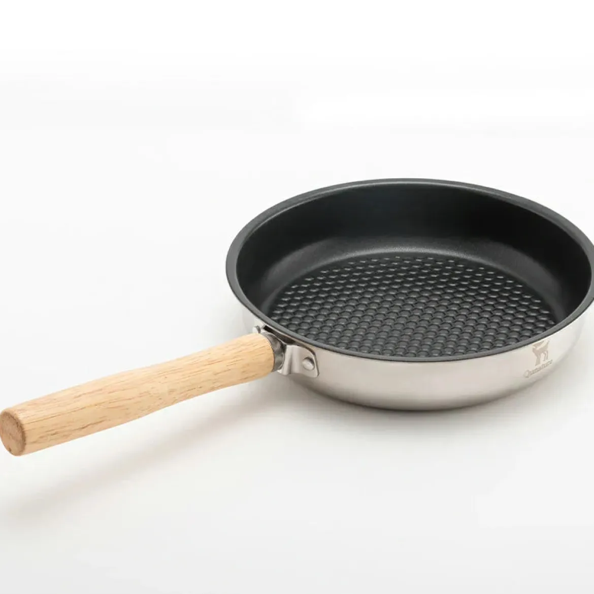 Qunature Non-Stick Stainless Steel Frying Pan with Detachable Handle