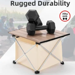 Qunature Ultralight Folding Camping Table with Storage Bag