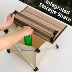 Qunature Ultralight Folding Camping Table with Storage Bag