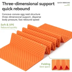 Qunature Ultralight Folding Sleeping Pad Waterproof R-Value 1.8
