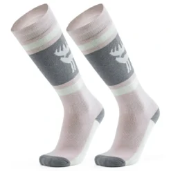 Qunature Wool Ski Socks Winter Warmth Shock Absorption for Skiing Comfort