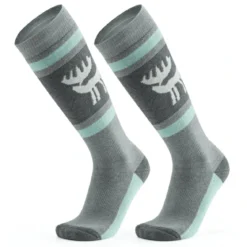 Qunature Wool Ski Socks Winter Warmth Shock Absorption for Skiing Comfort