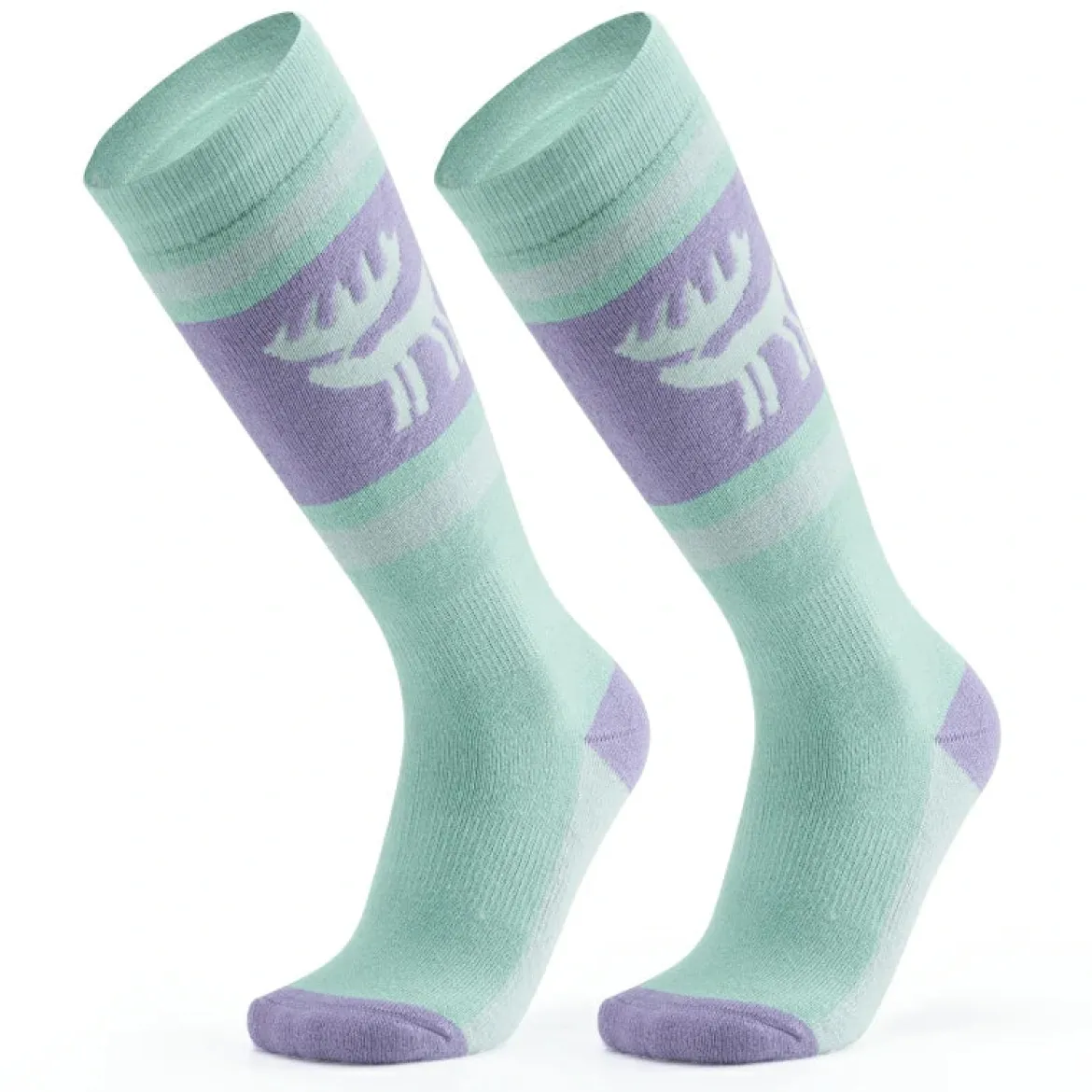Qunature Wool Ski Socks Winter Warmth Shock Absorption for Skiing Comfort