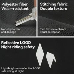 RideMate 100% Waterproof Front Fork Rack Bag 7L