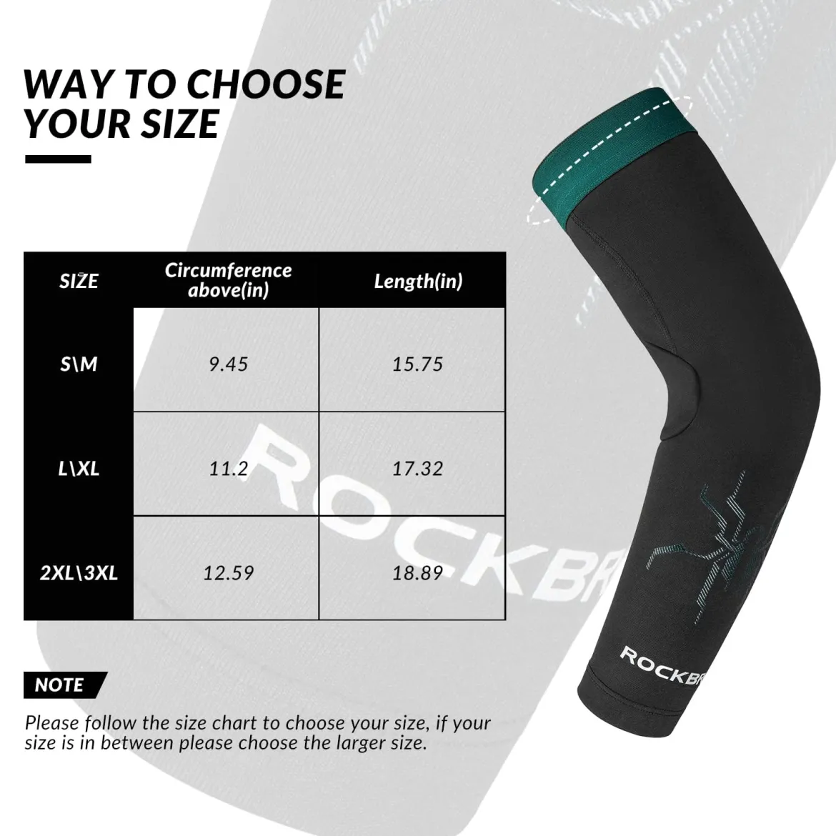 ROCKBROS Arm Sleeves Cycling Arm Warmers with Ultimate Warmth Moisture-Wicking Flexible