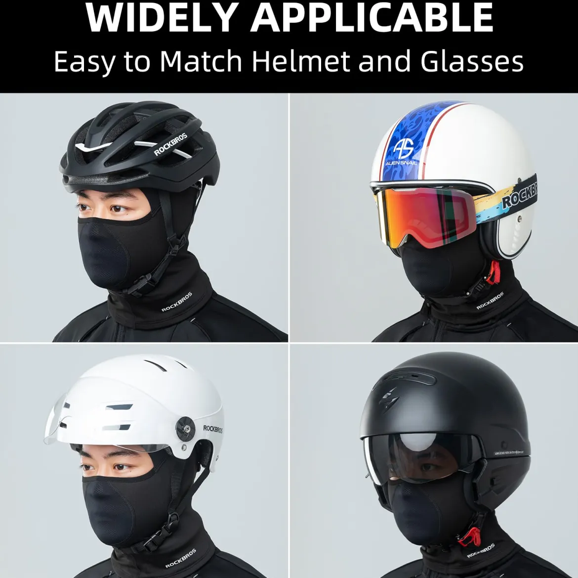 ROCKBROS Balaclava Ski Thermal Windproof Full Face Head Mask for Cold Weather