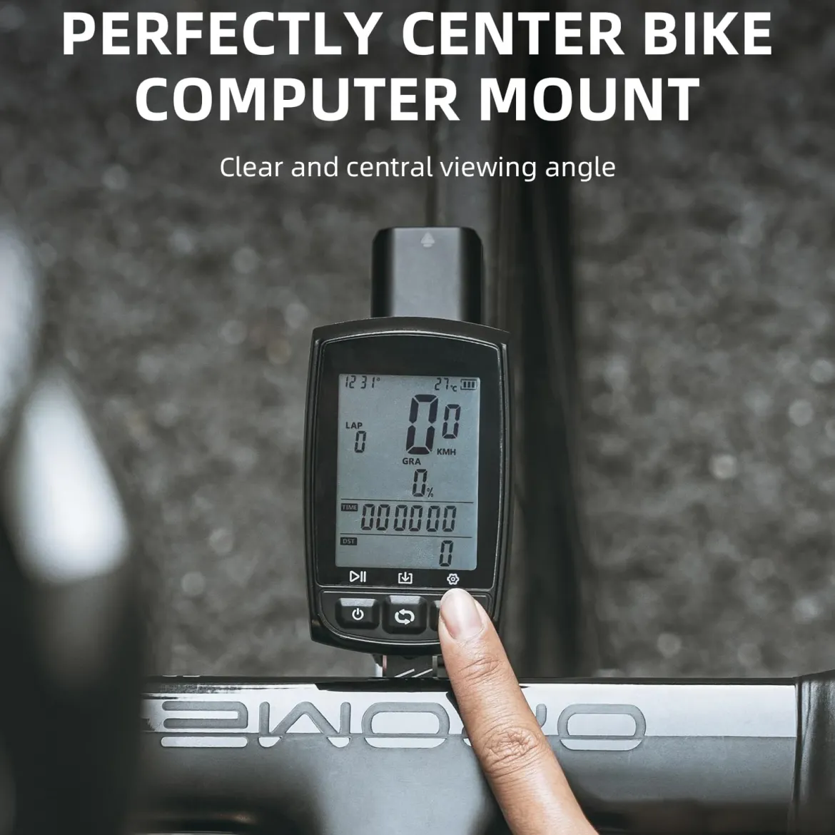ROCKBROS Bike Aluminum Computer Mount compatible with Garmin, Wahoo, Bryton, and GoPro