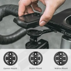 ROCKBROS Bike Aluminum Computer Mount compatible with Garmin, Wahoo, Bryton, and GoPro
