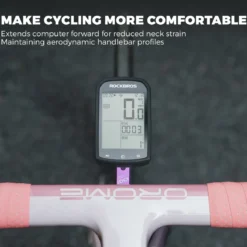 ROCKBROS Bike Aluminum Computer Mount compatible with Garmin, Wahoo, Bryton, and GoPro
