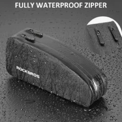 ROCKBROS Bike Bag Top Tube Bike Frame Bag Waterproof Two Zipper Pockets