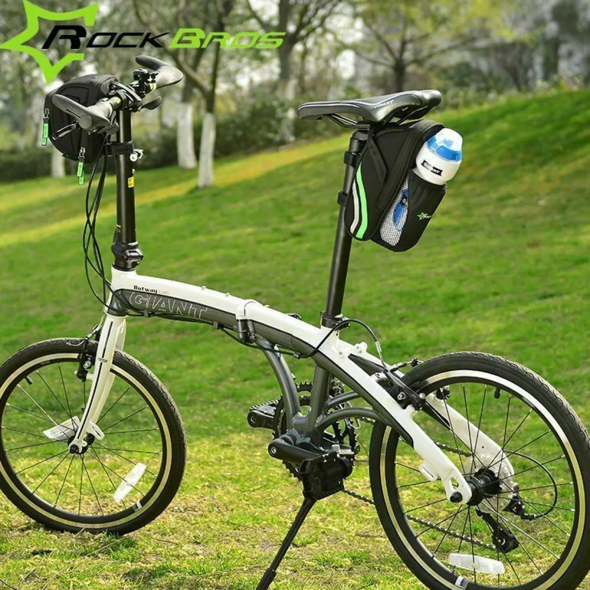 ROCKBROS Bike Bicycle Rear Bag Saddle Bag with Battle Holder